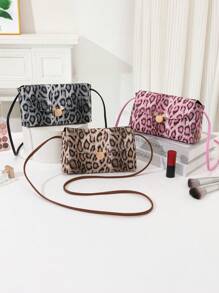 YL Women's New Fashion Leopard Print Phone Crossbody Bag