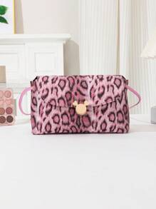 YL Women's New Fashion Leopard Print Phone Crossbody Bag