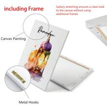 3pcs Canvas Wall Posters,Star Moon Decoration Posters, Holiday Decoration Gift,Wall Arts Decorative Murals, Home Decor,Bedroom Living Room Hallway Decoration,Poster Art Rama Decoration Gifts Birthday Graduation - Multicolor - View 7