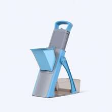 多功能手动蔬菜切片器和刨丝器，胡萝卜土豆切片器，直刃设计，无需用电，适合家庭烹饪和餐厅使用，圣诞礼物 - 彩色 - 查看 14