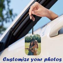 1件定制亚克力照片礼品 - 可作汽车挂饰、背包/包包配件、优雅情侣及家庭礼物、周年纪念、情人节礼物 - 装饰艺术风格，无需用电，家居焕新，节日日历