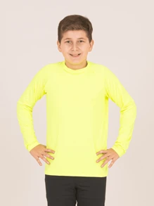 Children's Thermal Shirt With UV50 Sun Protection Unisex 6-8-10-12-14-16 Lavin Basic - 黃色 - 查看 2