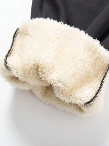 Herren einfarbige, Basic, warme Fleece-Jogginghose mit Kordelzug für den Alltag, für Herbst und Winter