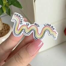 Healing Is Not Linear, Mental Health Sticker, Water Bottle Sticker, Laptop Sticker, Mental Health Awareness, Positivity Sticker, Decals,School Supplies,Back To School - Multicolor - View 13