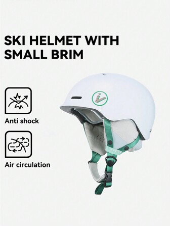 VECTOR MOTION 小帽簷滑雪頭盔男女通用防震透氣輕巧可拆卸可調節