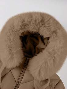 Women's Casual Hooded Padded Jacket With Pockets, Lightweight Padded Coat Warm For Daily Wear