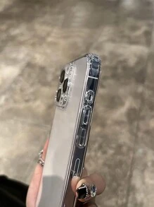 Minimalistisches, hochwertiges, vollständig abdeckendes transparentes Handyhülle kompatibel mit iPhone 16 Pro Max/16/16 Pro/16 Plus/11/15/15 Pro/15 Pro Max/12/13/14 Pro Max/XS/XR/11 Pro/11 Pro Max/12 Pro/12 Pro Max/13 Pro/13 Pro Max/7 Plus/14 Pro/14 Pro Max/14 Plus/7 Plus/8 Plus/8/SE2/12 Mini/13 Mini, Acrylhartschale, ausbleichfest