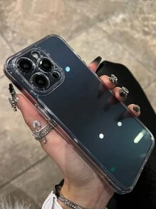Minimalistisches, hochwertiges, vollständig abdeckendes transparentes Handyhülle kompatibel mit iPhone 16 Pro Max/16/16 Pro/16 Plus/11/15/15 Pro/15 Pro Max/12/13/14 Pro Max/XS/XR/11 Pro/11 Pro Max/12 Pro/12 Pro Max/13 Pro/13 Pro Max/7 Plus/14 Pro/14 Pro Max/14 Plus/7 Plus/8 Plus/8/SE2/12 Mini/13 Mini, Acrylhartschale, ausbleichfest