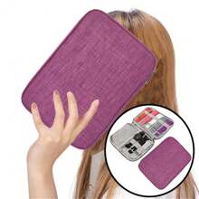 Smart Watch Wriststrap Storage Bag Portable Watches Organizer Travel Watch Straps Bag Creative Carrying Case Compatible With Apple Watch Strap Travel Carrying Watchband Watches Bags Accessories Initial Name 26 Letters Pattern Back To School - Purple - View 4