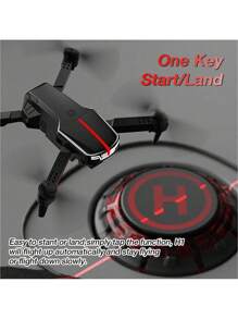 H1 Advanced Edition Drone, Toy Remote-Controlled Aircraft, Flowing Light & Dual Cameras, 480P Shooting, 6-Minute Flight Time, Faster & More Stable, Stunt Flying Drone, Perfect Holiday/Birthday Gift And Surprise.Christmas/Gifts/New Year's Day