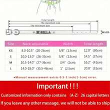 Customized PU Leather Dog Collar With Rhinestone Heart-Shaped ID Tags, Fashionable Pet Accessory For Small To Medium Breed Dogs - White - View 8
