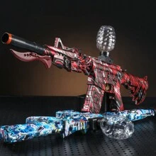 激动人心的 M416 电动球爆破玩具 - 高速、金属饰面、可充电，带眼镜 - 夏季生日复活节派对的完美礼物（不含子弹） - 彩色 - 查看 2