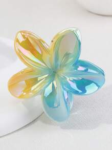 1/6 sztuk Gradient Color Frangipani Flower Hair Clip, słodkie i proste akcesoria do włosów do koków, prezent - Wielokolorowe - Zobacz 13