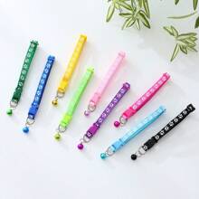 Pet Cat Collar With Bell, Multi-Color Options Cat Chain Collar Pendant Necklace For Cats And Dogs - Multicolor - View 5