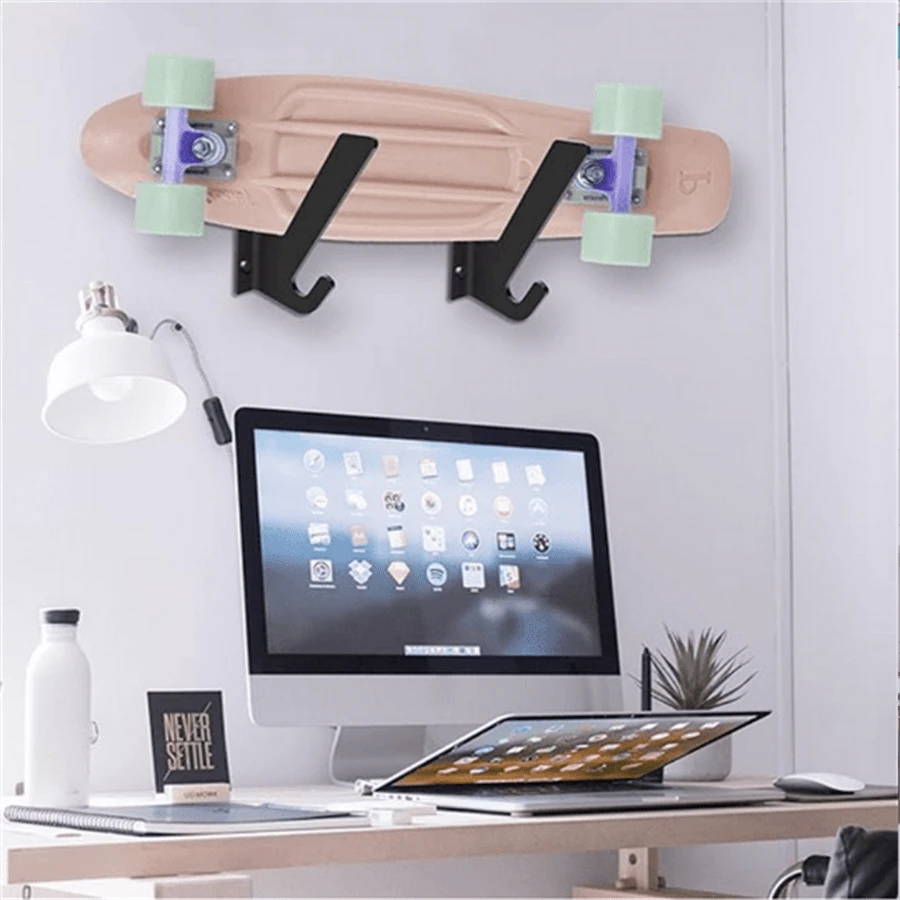 1 Giá để ván trượt Acrylic, Giá trưng bày ván trượt, Giá để ván trượt gắn tường, Cũng có thể dùng làm móc treo đồ - Nhiều màu - Xem 1