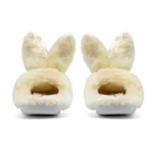 Women Bunny Slippers Cartoon Rabbit Slippers, Fluffy Plush Animal Slippers Winter Indoor Outdoor Slippers Warm Cozy Comfy Home Floor Slipper Shoes - 米色 - 查看 5