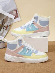 Giày thể thao cao cổ buộc dây dành cho nam, bốt cổ ngắn giữ ấm. Giày trượt ván phối màu thuộc dòng City Commute, giày casual ngoài trời, quà Giáng sinh. - Nhiều màu - Xem 4