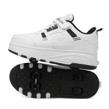 4-Wheel Rollerskates Sneakers Outdoor Sports Skates Unisex Roller Skates High-Top Breathable Athletic Shoes For Youths, Students, Adults, Couples