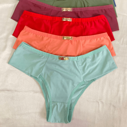 5 Calcinhas tanga pala Alta LISA microfibra luxo