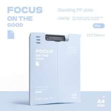 1pc A4 Size Stand-Up Document Clipboard, Student Writing Pad, Highly Attractive Exam Paper Organizer, Random Style - Multicolor - View 6