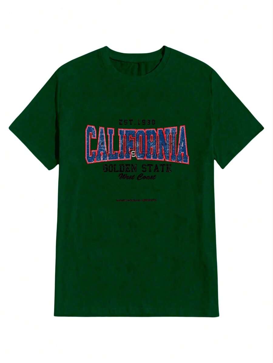 Unisex StreetWear T-Shirt 100% Cotton NEW! - 綠色 - 查看 1