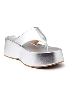 Comfortable Casual High Sole Half Toe Clog 2024 Lightweight Anatomical Clog - 銀色 - 查看 2