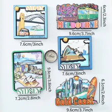 1 件澳大利亚冰箱贴、澳大利亚风景冰箱贴、独特的澳大利亚冰箱贴、方形冰箱贴、黄金海岸冰箱贴、悉尼歌剧院形状冰箱贴、彩色家居装饰、照片冰箱贴、澳大利亚旅行纪念品、悉尼海港大桥冰箱贴、墨尔本冰箱贴 - 多色 - 查看 4