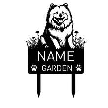 1 pieza Señal personalizada memorial de metal de San Bernardo, Señal memorial de jardín personalizado de metal de Samoyedo, Marcador de tumba personalizado de mascota con nombre, Decoración personalizada de estaca memorial de San Bernardo, Decoración personalizada de estaca memorial de Samoyedo, Regalo de pésame por pérdida de perro
