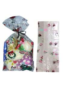 Bolsa de Celofan Para Navidad 2kg Con 100pzs 30*13cm Fiesta Dulces Dulcero Bolsa Navideña - Multicolor - Ver 1