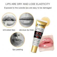 1 瓶 Cargot 摩洛哥坚果油 SOS 丰唇精华液，本地仓库 - 保湿膜蛋白活性弹力润唇膏，适合所有肤质，浆果爽肤泥，为自然妆效增添魅力，富含矿物油的唇部营养增强剂 - 彩色 - 查看 9