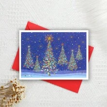 Thiệp Giáng sinh vui nhộn cho bạn bè, Thiệp ngày lễ vui nhộn cho cô ấy, Thiệp Giáng sinh vui nhộn cho anh ấy, Thiệp ngày lễ vui vẻ, Lời chúc đặc biệt, Cây thông Noel - nhiều màu - Xem 2