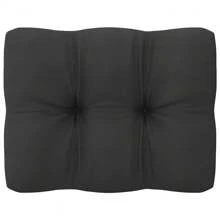 Stylish 5 Piece Outdoor Lounge Set With Cushions Natural Solid Pine Wood - 黑色 - 查看 6