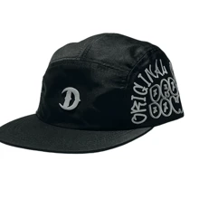 BONE FIVE PANEL BLACK GRAFFITI - 黑色 - 查看 4
