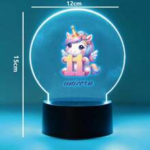 1 件装 美丽定制台灯夜灯 生日独角兽 适用于卧室装饰灯 圣诞礼物