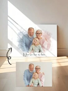 1 pieza Marco de fotos, se pueden agregar figuras a las fotos, fusionar imágenes, regalo conmemorativo personalizado, regalo para padres, fusión de imágenes, decoración del Día de San Valentín, alta calidad, personalización de moda, personalizado, único, regalo ideal para novio/novia, adecuado para el Día de San Valentín, aniversario, boda, sala de estar, hogar, cumpleaños, ceremonia de graduación y otras ocasiones - Multicolor - Ver 4
