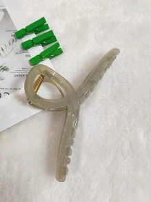 4 件复古搭配果冻色小巧简约爪夹，女士和女孩公主风格休闲发饰夏季发夹发夹发夹发夹发夹，学校用品，学院秋冬蝴蝶结度假装女士 - 彩色 - 查看 19