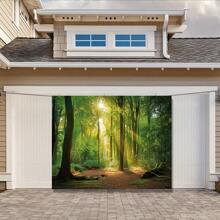 One Piece, Spring Green Forest Thin Photo Background Camping Theme Photography Background Studio Props, Room Decoration, Aesthetic Room Decoration, Bedroom Decoration, Home Decoration, House Decoration