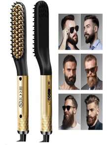 Multifunctional Electric Brush Hair And Beard Straightener