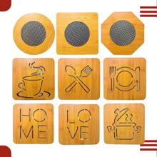 4 Pieces Kit Pot Holder Table Decoration Pot Rest Home Kitchen - ĐĨA/DAO KÉO 4 CÁI - Xem 4