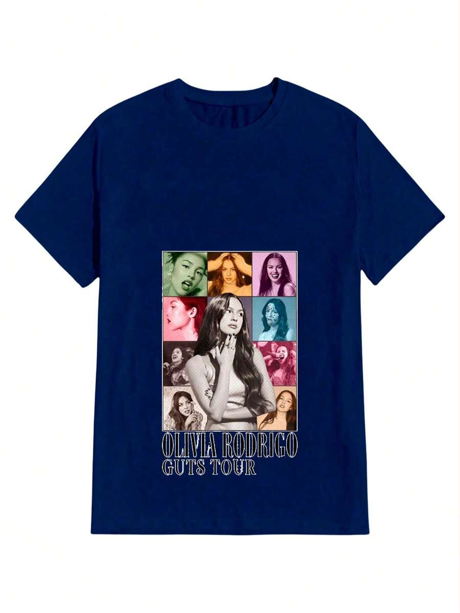 Olivi@ Rodrigo T-Shirt 100% Cotton NEW! - Màu xanh hải quân - Xem 1