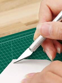 1 件 A3 和 A4 自修复缝纫垫，旋转切割垫双面 5 层工艺切菜板适用于办公室学校用品绗缝、纸工艺、粘土工艺、艺术工艺 - 軍綠色 - 查看 8