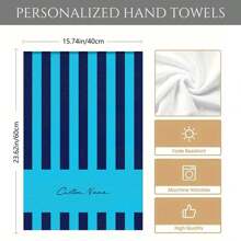 2Pcs Custom Personalized Gift Name Customized Stripes Microfiber Kitchen Towel And Dishclothes Sets Dish Turkish Towels Home Decor Accessories House Decorative Set Apartment Essential Christmas Gifts For Women Gifts For Men Unique Birthday Gift Home Bathroom Decor Fall Decor Beach Essentials Back To School Shower Towels For Beauty Salon, Hotel Sports,Home Essentials, Towel, Skin Care