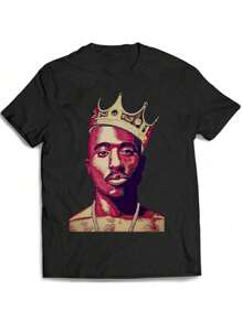 Premium Rapper T-Shirt Stylish Plus Size Shirt Fastest Shipping From Brazil - màu đen - Xem 1