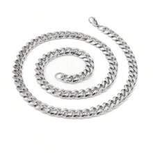 Collana in acciaio inossidabile, catena unisex stile hip hop, collane da collo, regalo di Natale, Capodanno, San Valentino e altre festività