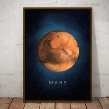 HALFLEMART 1 pieza Póster de lienzo con galaxia espacial, para decoración de sala de estar y dormitorio