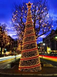 Solar Leds 10M OUTDOOR USE Christmas Outdoor Fixed And 8 Functions Waterproof String Lights - Multicolored_LED_TY-20BC - View 3