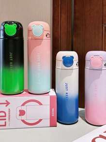 Just Keep Going Bear Thermal Bottle With Lock - Allmini 500ml - màu xanh lá - Xem 3