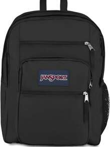JanSport Big Student Laptop Backpack - Computer Bag With 2 Compartments, Ergonomic Shoulder Straps, 15" Laptop Sleeve, Haul Handle - Book Rucksack - Black - 黑色 - 查看 1
