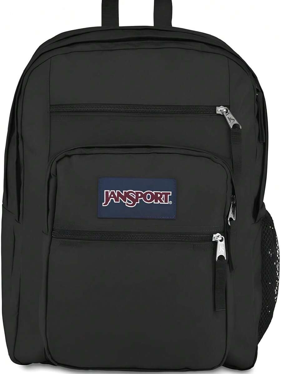 JanSport Big Student Laptop Backpack - Computer Bag With 2 Compartments, Ergonomic Shoulder Straps, 15" Laptop Sleeve, Haul Handle - Book Rucksack - Black - 黑色 - 查看 1