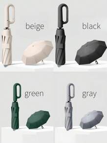 Automatisk öppning/stängning Vindtät UV-skydd Lättviktigt paraply för utomhusresor - Multifärgad - Visa 4